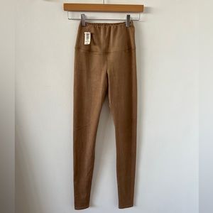 Suede leggings